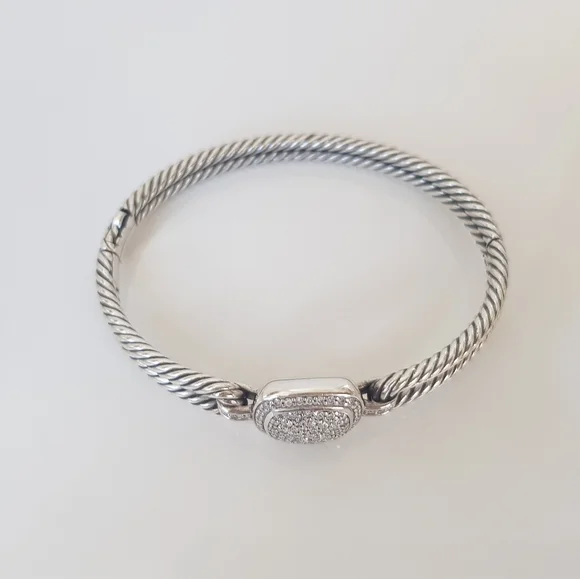David Yurman Albion Bracelet With Diamonds  - Picture 8 of 15